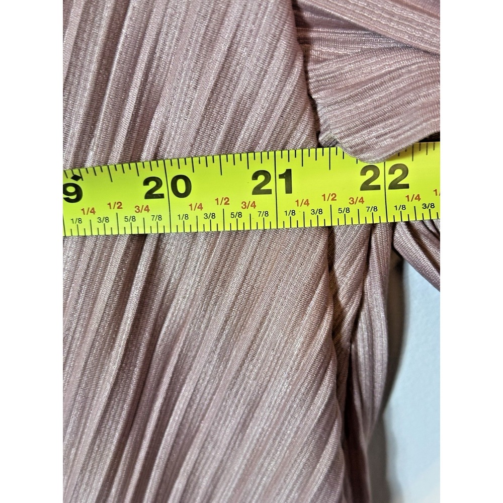 Free People Cant Help It Mini Dress Large Pink Pleated Ruffle Bell Babydoll - Picture 11 of 12